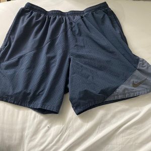 blue nike dri fit running shorts